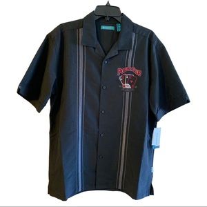 POKER EMBROIDERED PANEL SHIRT